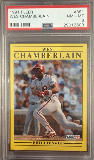 Wes Chamberlain 1991 Fleer Fleer