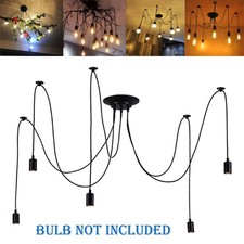 6 Lights  Spider Chandelier Multi Pendant Light Ceiling Lamp Fixture E27 Loft