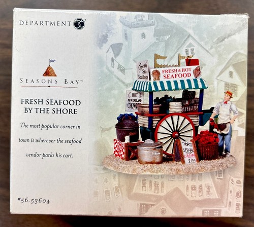 Dept 56 Seasons Bay "Fresh Seafood By The Shore" #53604 Excellent & Rare Boxed - Picture 7 of 9
