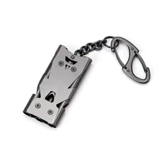 Whistle Emergency Whistles Keychain Rape Whistle Stainless Steel High Decibel Wh