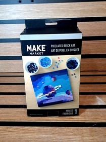 NEW Make Market Celestial Body Pixelated Brick Art Kit Space Saturn 10x10 Craft