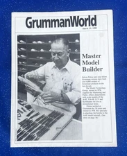 Vintage Grumman World Newsletter 1988 NASA Employee Magazine Master Builder