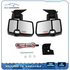 Power Signal Light Tow Mirrors Fits 88-98 Chevrolet Ck Gmc Pickup Suburban