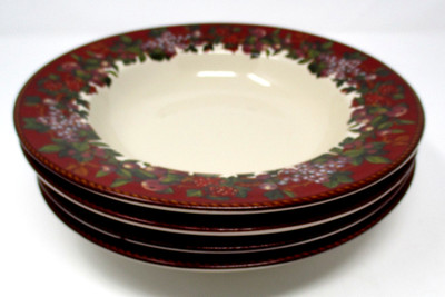 Raymond Waites Certified International Cornucopia 8 3/4'' Bowls Set of Four NEW