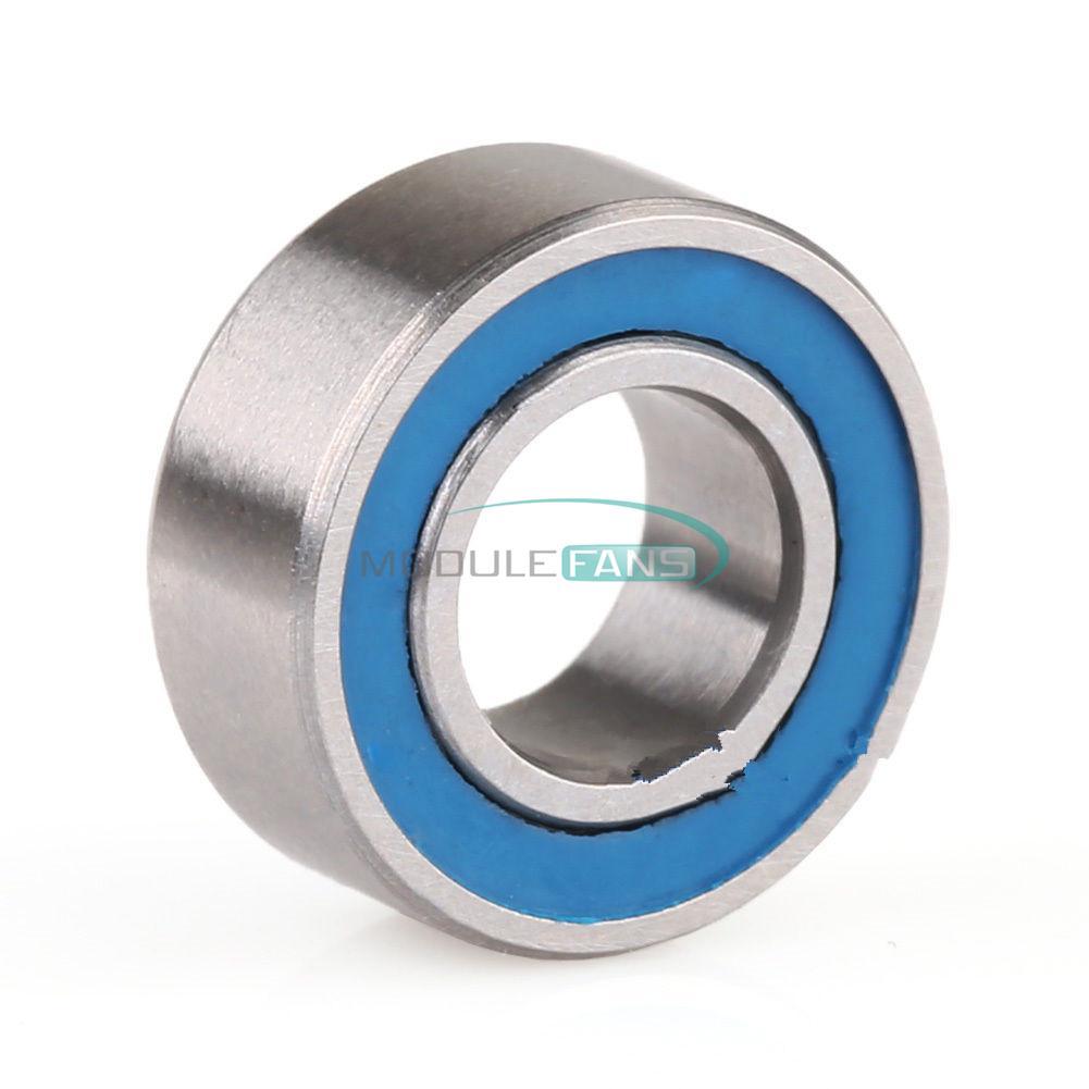 10 Cuscinetti A Sfera MR105-2RS – 5x10x4mm – Con Gomma Metallo, MR105RS – FKG UK
