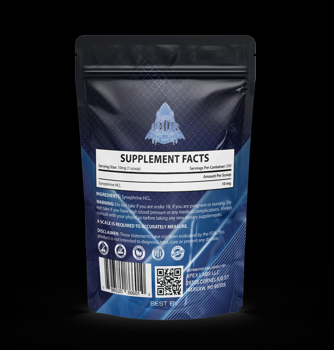 Synephrine HCL Powder 250 Grams Fat Loss Synephrine HCL Powder 250 Grams Fat Loss