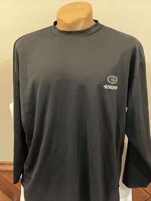 SWEET San Francisco 49ers Men's XL Black E-Systems Shield Gear LS Shirt WOW-NICE