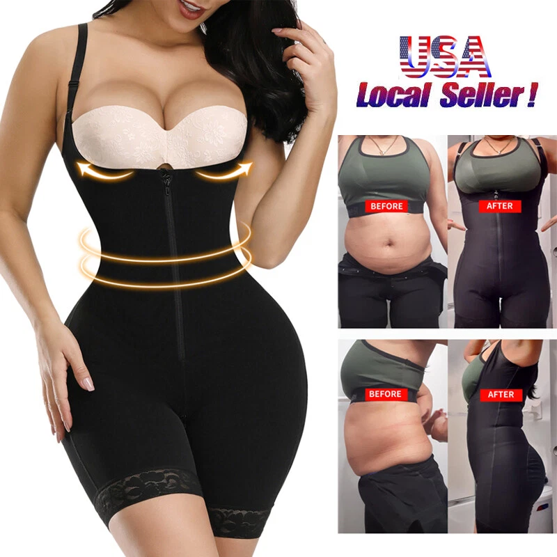 High Compression Latex Shapewear Women Post Surgery Tummy Control Body  Shaper US