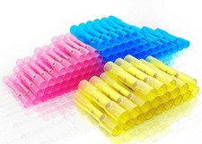 1000/100Pcs Waterproof Heat Shrink Butt Splice Wire Connectors Crimp Terminals