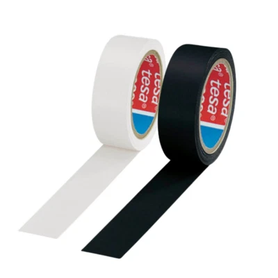 2x tesa Klebeband tesa-Band extra Power Gewebeband 2,75m x 19mm schwarz + weiß