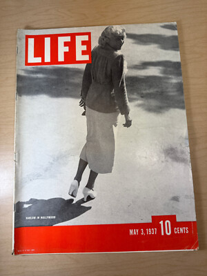 Life Magazine May 3 1937 Jean Harlow Edward Hopper Clark Gable Hollywood 89116