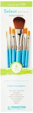 Princeton Select Artiste, Series 3750, Paint Brush for SET 20- 6 BRUSH SET