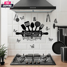 New Creative Kitchen Utensils Sticker Waterproof Removable Decal Sticker Kitchen