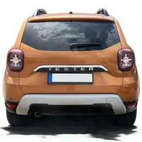 Edelstahl Kofferraumleiste üBer Kennzeichen Passend FüR Dacia Duster Ii|Ab 2018-