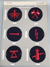 6 DDR Sonderausbildungsabzeichen Signal Funk Torpedo E-Mess Volksmarine