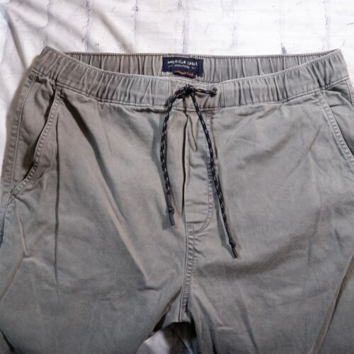 AEO Gray Flat Front Cotton Extreme Flex Outdoor Hiking Pants 36 x 28 M - Picture 3 of 7