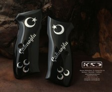 KSD Brand CZ 75, 75B, 75BD, 85 KADET SP-01 SHADOW1 Compatible Black Acrylic Grip