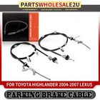 2x Rear Left & Right Parking Brake Cable for Toyota Highlander Lexus RX350 RX330