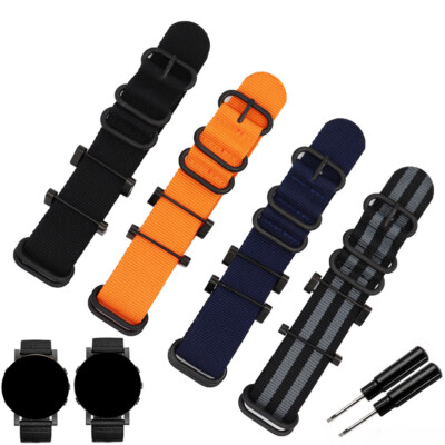 Quality Nylon Canvas Watch Band Straps Mens 24mm Military Sport for Suunto Core
