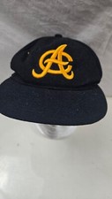 Aguilas Cibaenas SnapBack  Sz 7 1/8 Unisex Black Hat Yellow Gold Embroidery Logo