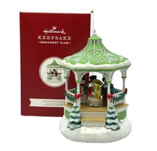 Hallmark 2020 Snowman Band Club Christmas Ornament Lights Sound Motion in Box