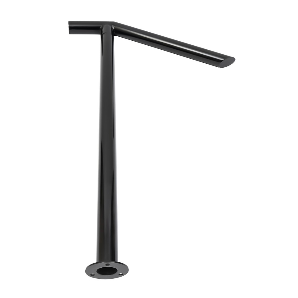 For 2-3 Steps Stair Rail Railing Iron Handrail Kit Outdoor Garden Porch ...