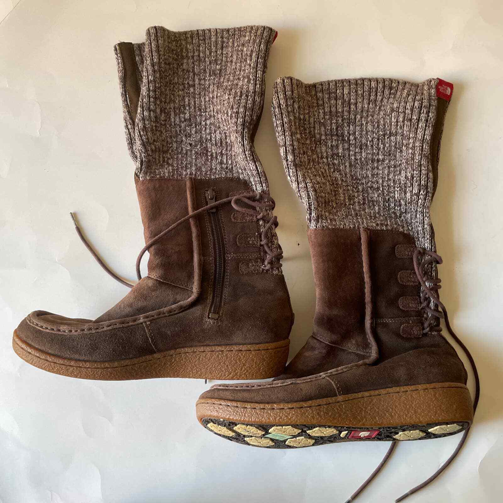 Brown Alana Mid Apre Suede Boots 