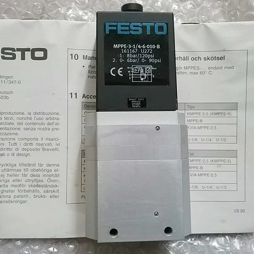 One FESTO MPPE-3-1/4-6-010-B 161167 Proportional Valve New Expedited Shipping - Picture 2 of 2