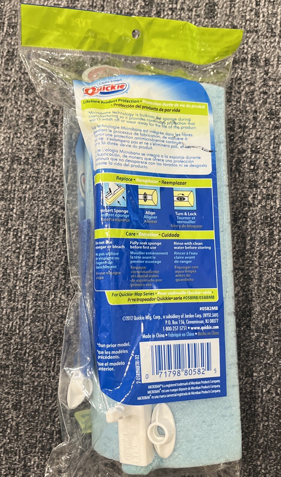 Quickie Mop & Scrub Roller Mop Refill Homepro Type M Fits Mop #058MB #058BMB NEW