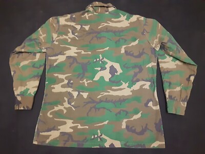 VTG 70s 80s US Army Military ? RDF ERDL Camo Camouflage Poplin