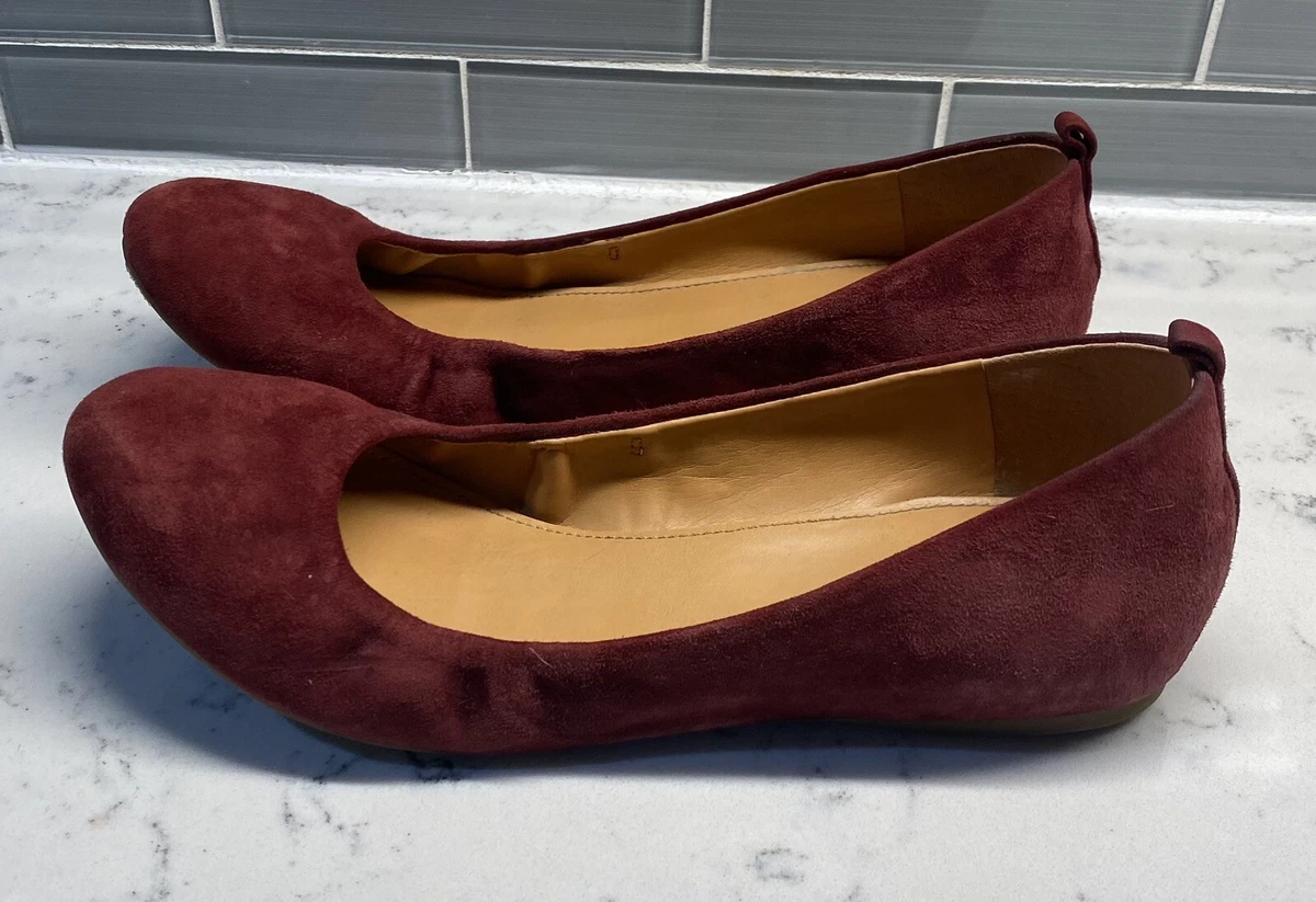 J. Crew Factory Suede Leather Ballet Flats Women s Size 7.5 Round