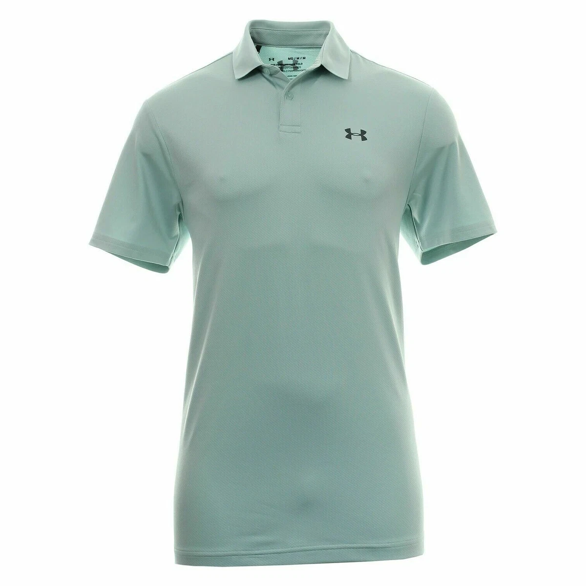 Green under armour golf best sale shirt