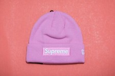 Supreme x New Era Box Logo Pink Beanie FW21