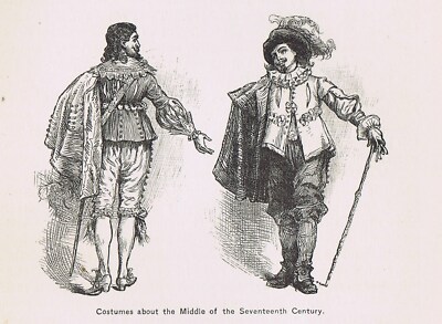 Ladies & Gentleman's Dress Fashions of the mid-1600s - Historical