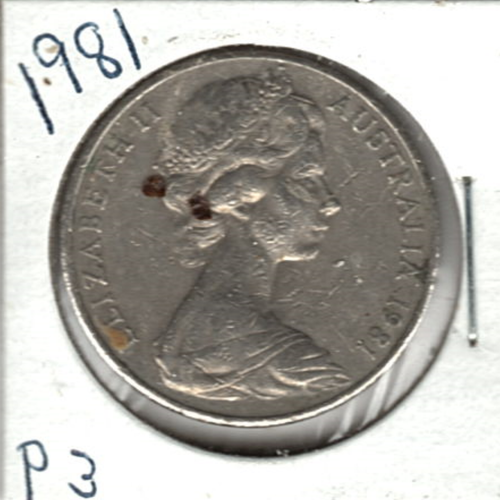 1981 AUSTRALIA 20 CENTS ~ 4 claws, straight letters ~ PLEASE SEE THE SCAN p3 - Picture 3 of 4