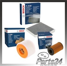 Bosch Service Kit for Audi A6 2.0 TDI MK4 CGLC Air Oil Cabin Filters (2011-2015)