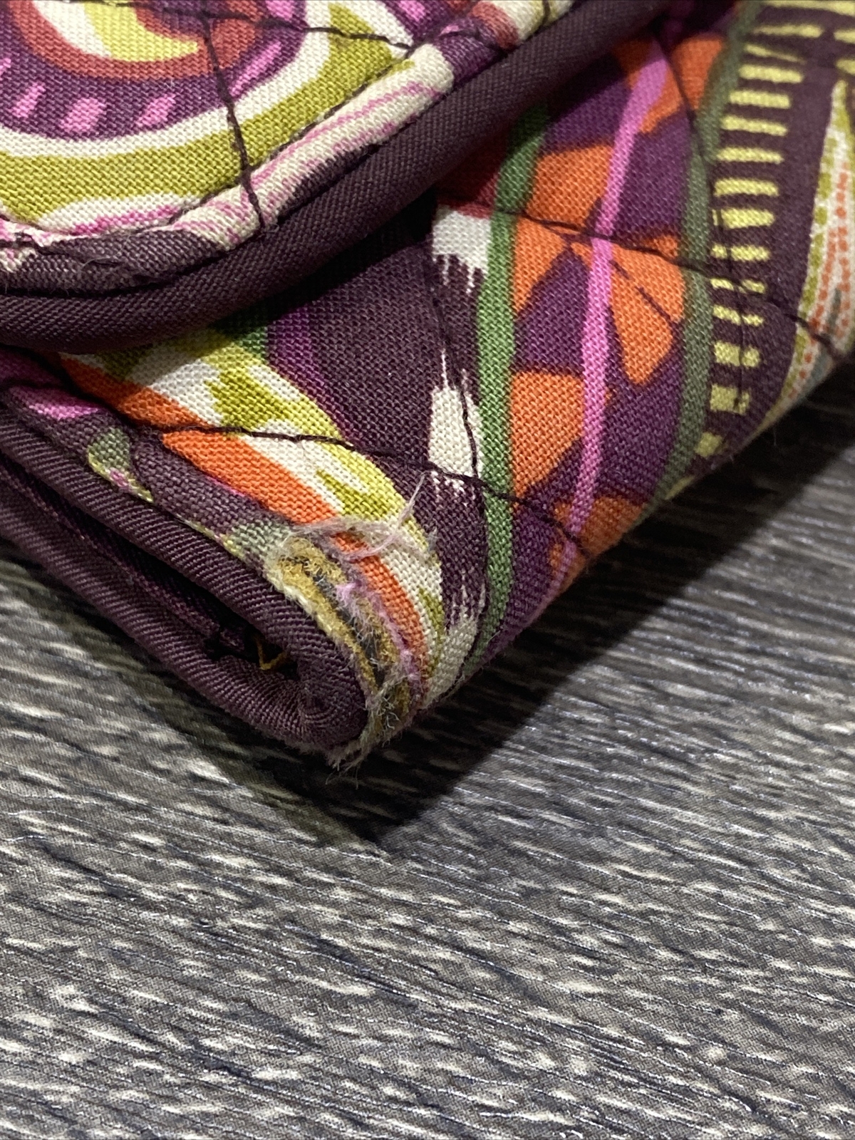 Vera Bradley RFID Trifold Wallet Heirloom Paisley Lar… Gem