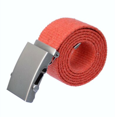 Stoffgürtel  100-150 cm  Schiebe Schnalle Canvas Jeans Gürtel 4 cm breit S-MAK