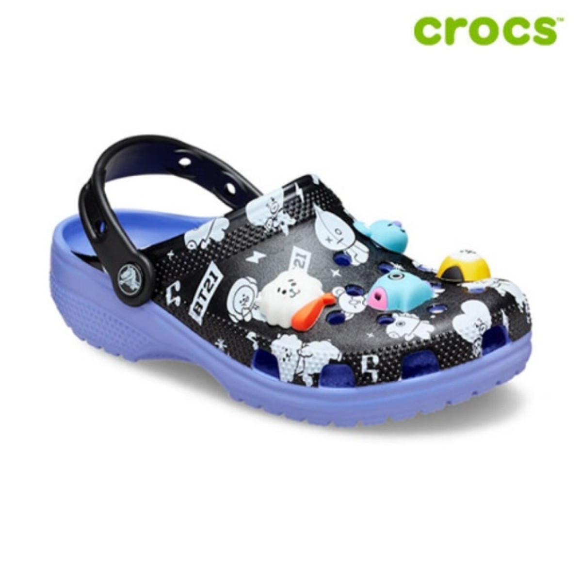 BTS] BT21 X CROCS Classic Clog with 8 Line Friends BT21 Jibbitz