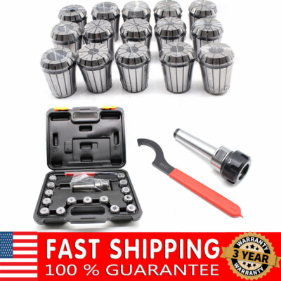 15x MT3 ER32 Collet Chuck Set Collet & Morse Taper Chuck Holder Milling Lathe