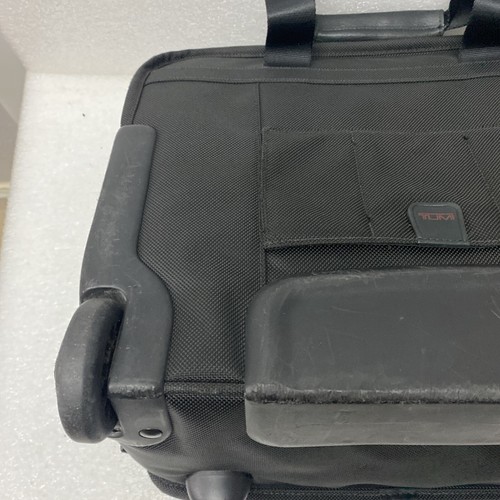 TUMI Alpha 26102DH Ballistic Nylon Rolling Carry On Briefcase Luggage Read - Picture 10 of 18