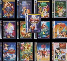 Disney Animated Classics - Gold Oval On Spine DVDs UK Region 2 Pal DVD - select