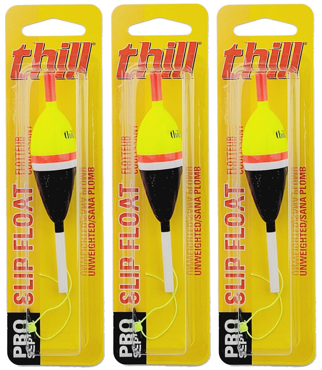 3 Thill Pro Series Slip Float Unweighted PS120 XL Painted Balsa Fishing  Bobber