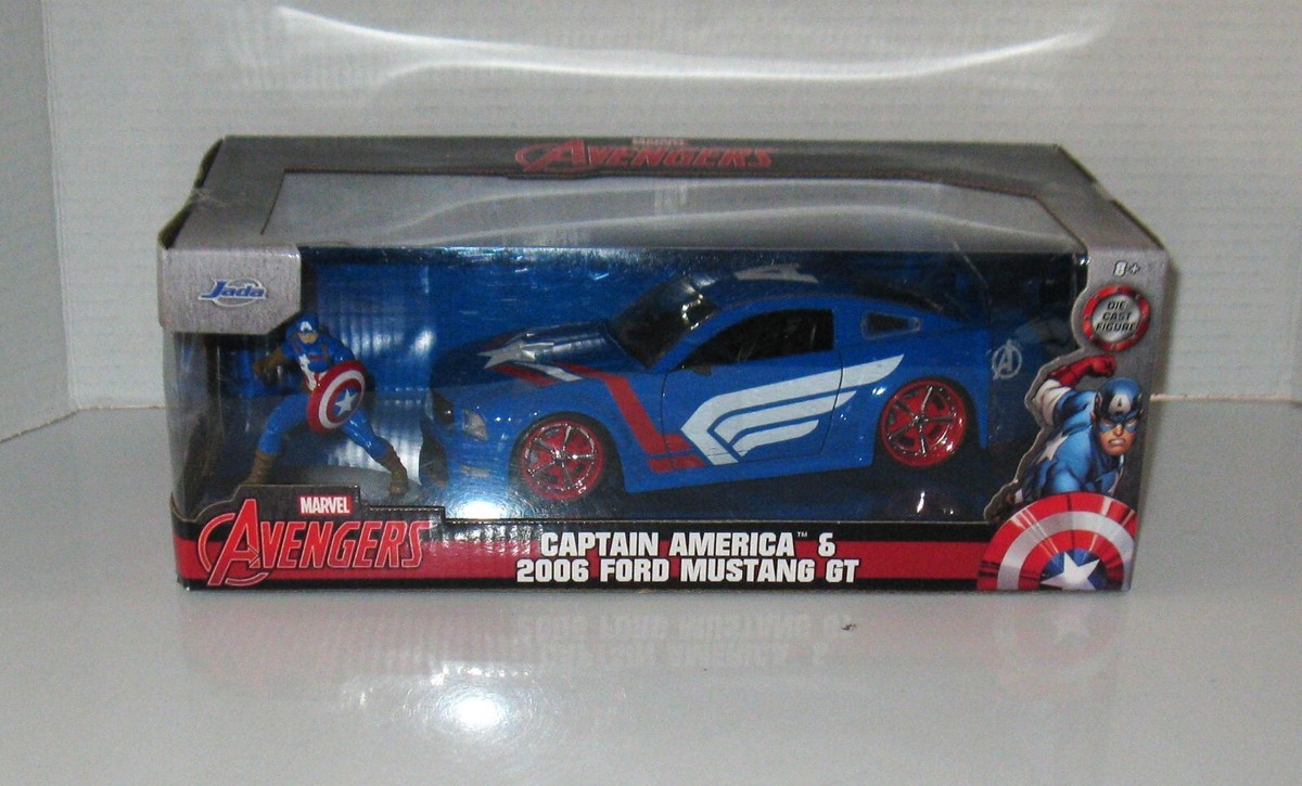 Captain America Car 2006 Ford Mustang GT 1:24 Scale MB FREE