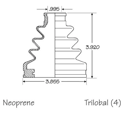 Set of 2 Front Inner Outer CV Axle Shaft Boot Kit for Nissan Xterra 2000-01 4WD - Imagen 4 de 4