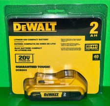 DEWALT DCB203 - 20V MAX Lithium Ion Battery - Yellow - NEW