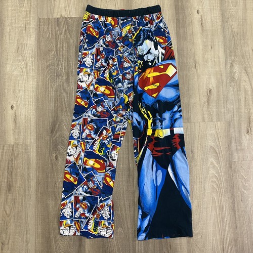 Superman Pajama Pants PJ Mens Size 