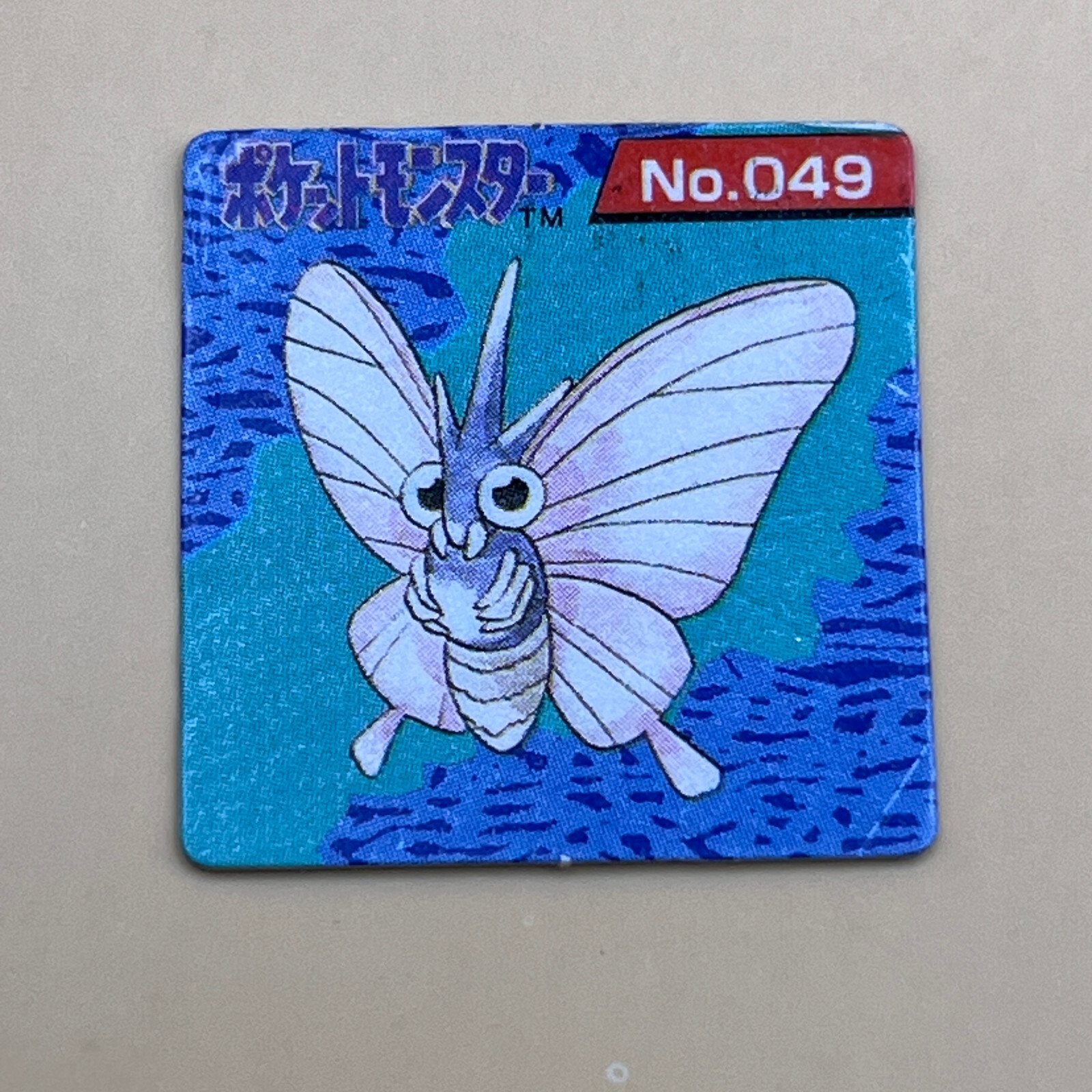 Venomoth Pokemon Bros Card Mini Card No.049 Pocket Monsters Retro Japan M-82