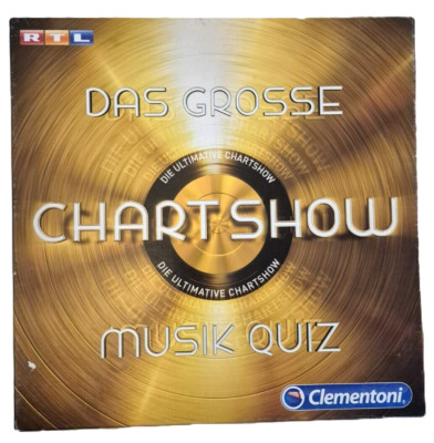 Das große Chart Show Musik Quiz - Clementoni - Brettspiel Komplett - RTL Fragen