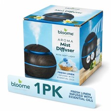 Image of Round Aroma Mist Fresh Linen Essential Oil Diffusers For Home Aromatherapy USB